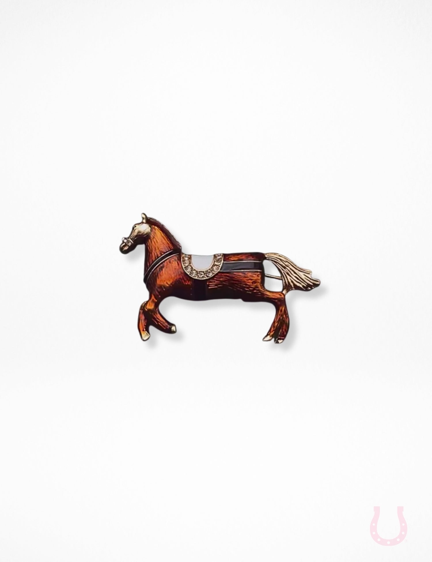Bridle Up Horse Brooch