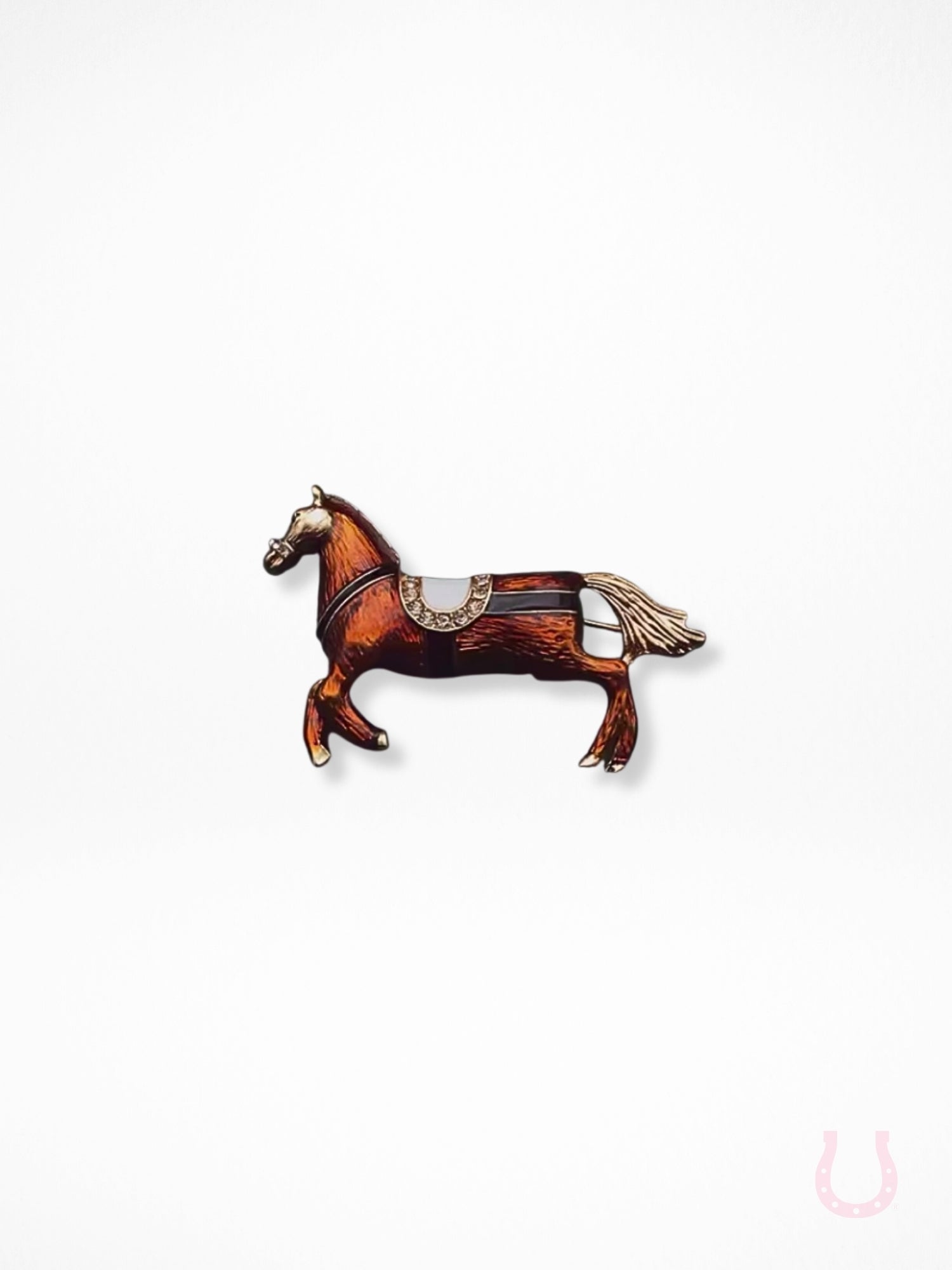 Bridle Up Horse Brooch