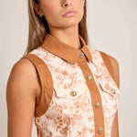 Unicorn Floral Button-Front Dress – Summer Sundress Main Strip