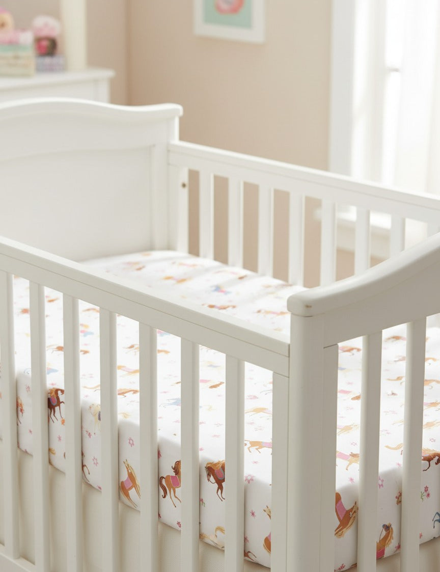 Pony Parade Fitted Crib Sheet