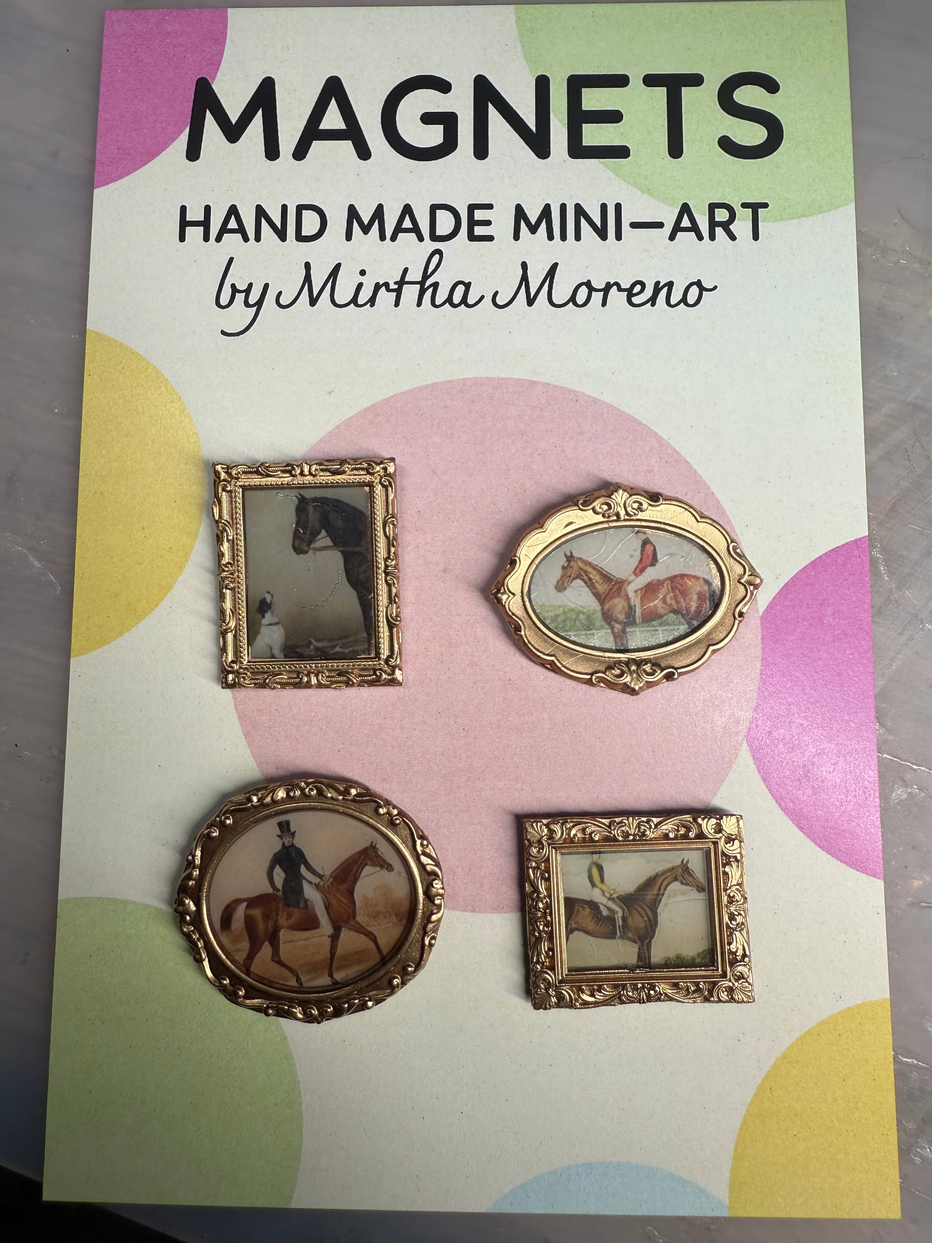 Vintage Equine Magnets (Set of 4)