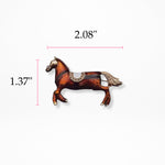 Bridle Up Horse Brooch