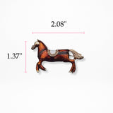 Bridle Up Horse Brooch