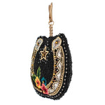 Lucky Horseshoe Hand-Beaded Coin Purse