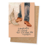 Congrats Western Wedding Card