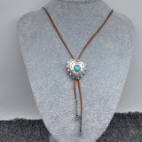 Turquoise Heart Necklace Bolo Tie