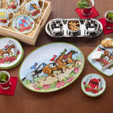 Day at the Races Melamine Oval Platter 18 x 13.5 Faire - Certified International