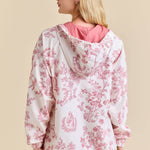 Pink Toile Horse Windbreaker Jacket
