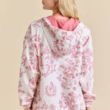 Pink Toile Horse Windbreaker Jacket