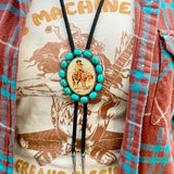 Cowgirl Turquoise Bolo Tie
