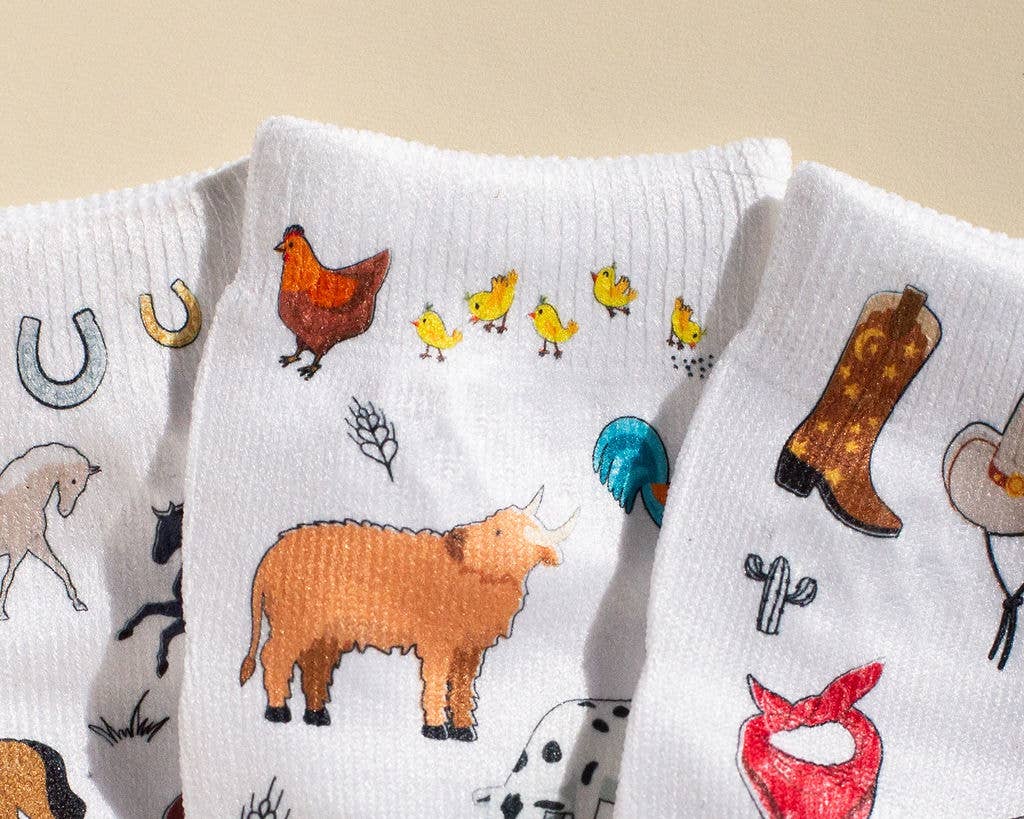Cowboy Non-Slip Baby Socks