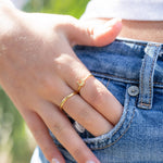 tiny hoofprint ring