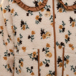 Floral Ruffle Western Sherpa Jacket