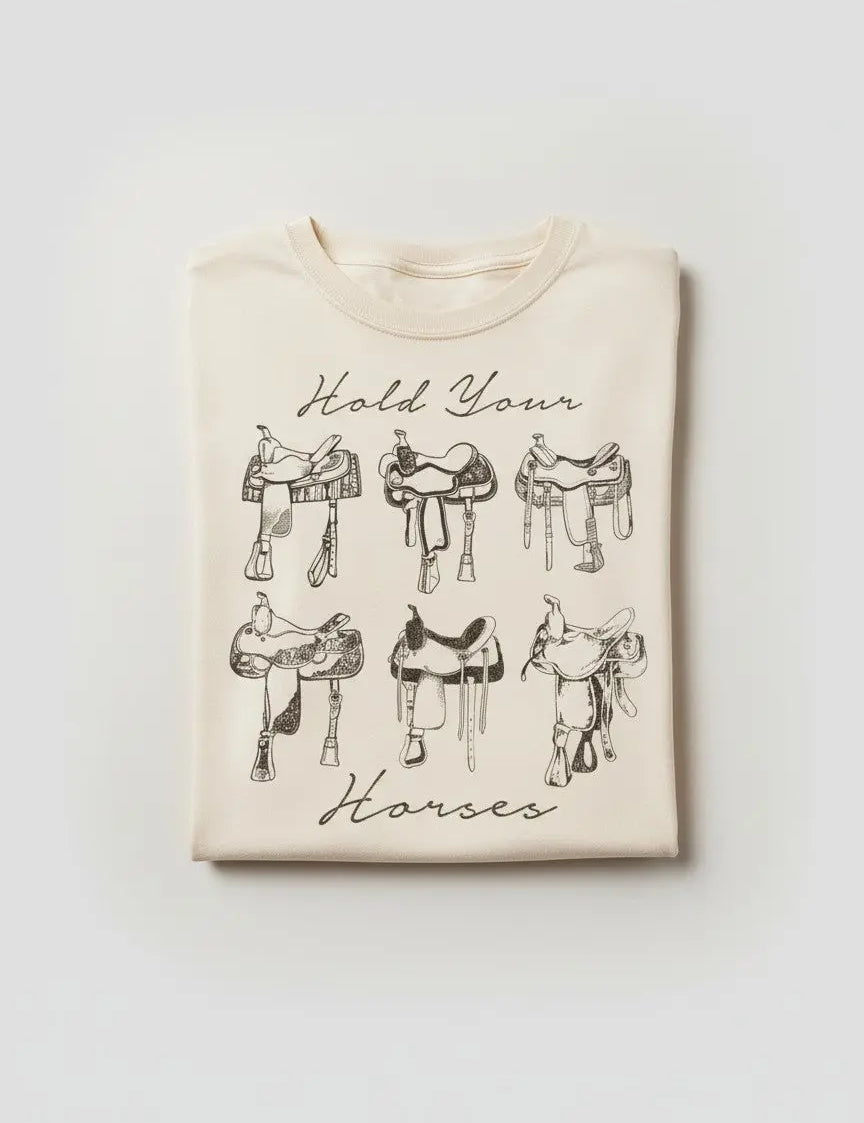 Hold Your Horses Graphic Tee Faire - Rustee Clothing
