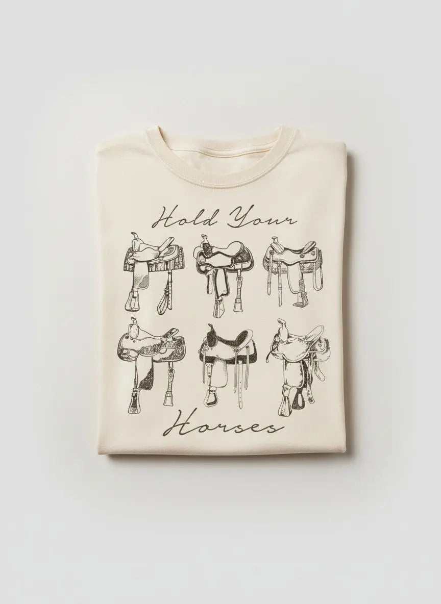 Hold Your Horses Graphic Tee Faire - Rustee Clothing