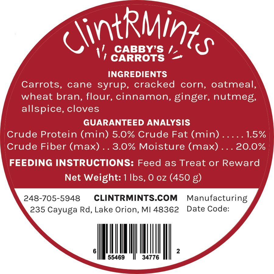 Cabby's Carrots Horse Treats (1 lb)