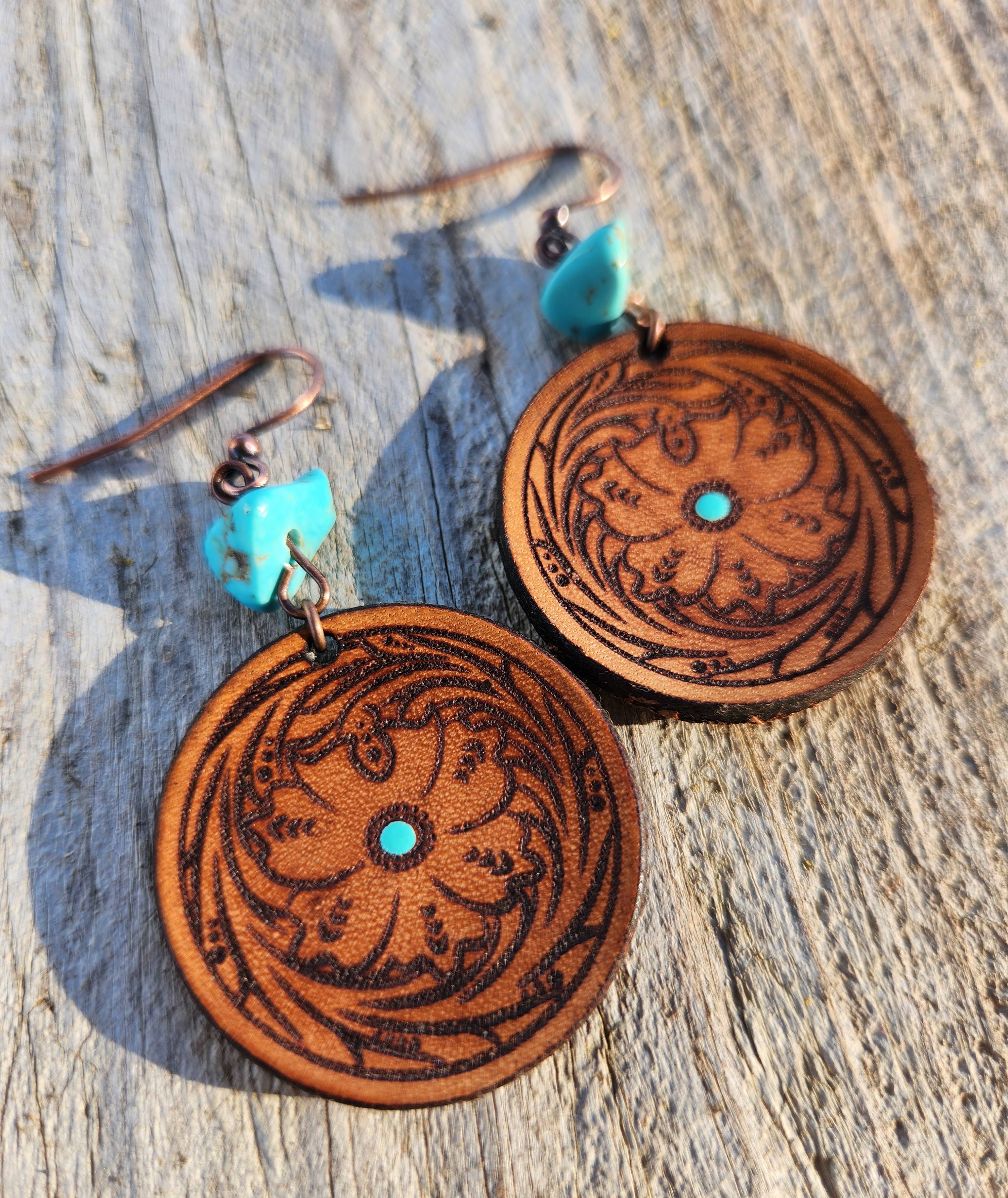 Emery Handmade Leather Earrings