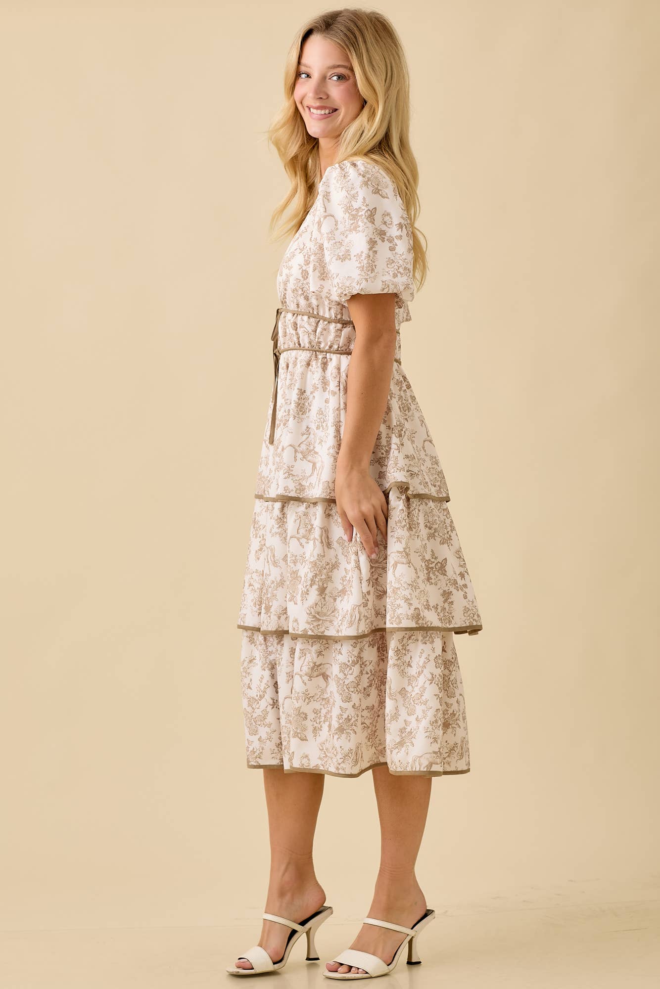 Vintage Horse Toile Dress