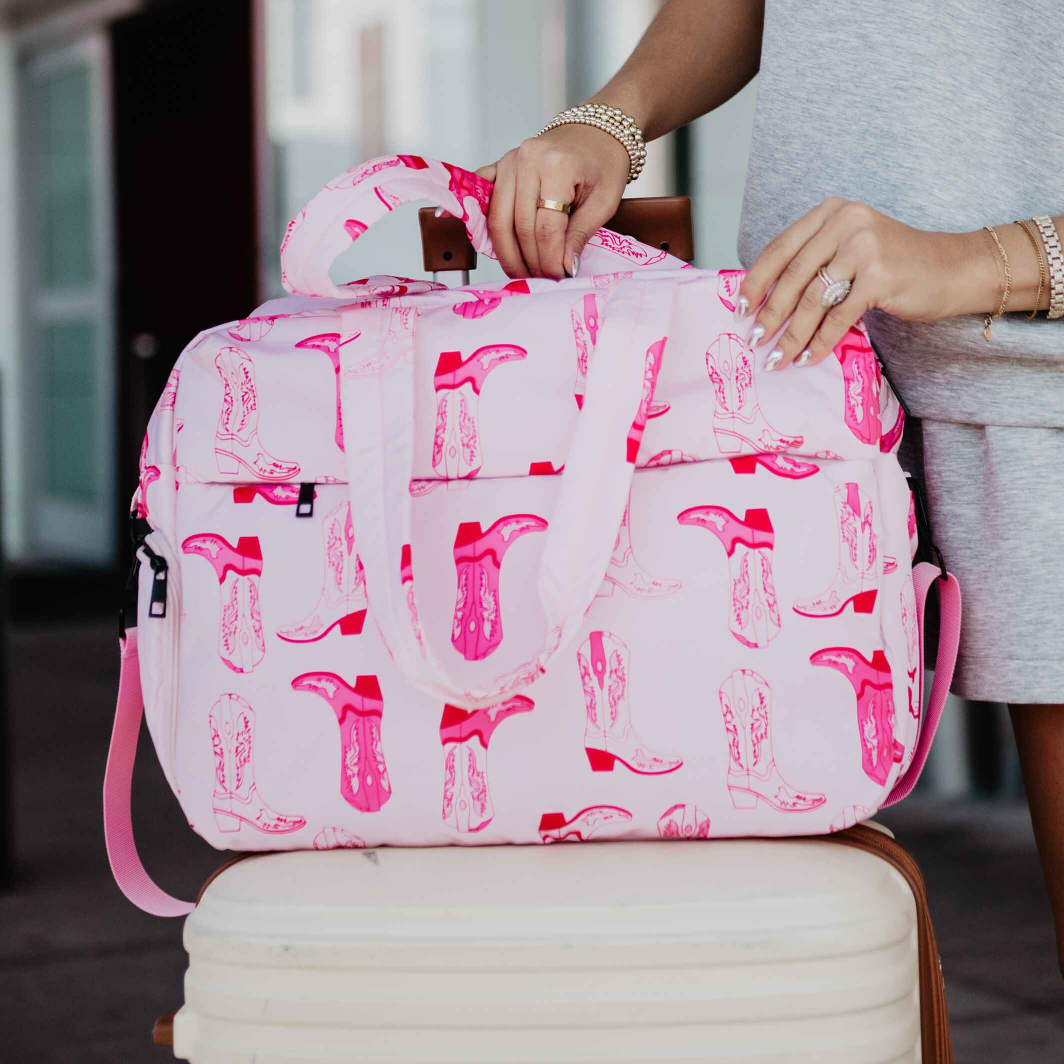 Pink Boots Weekender Bag