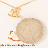 rocking horse necklace