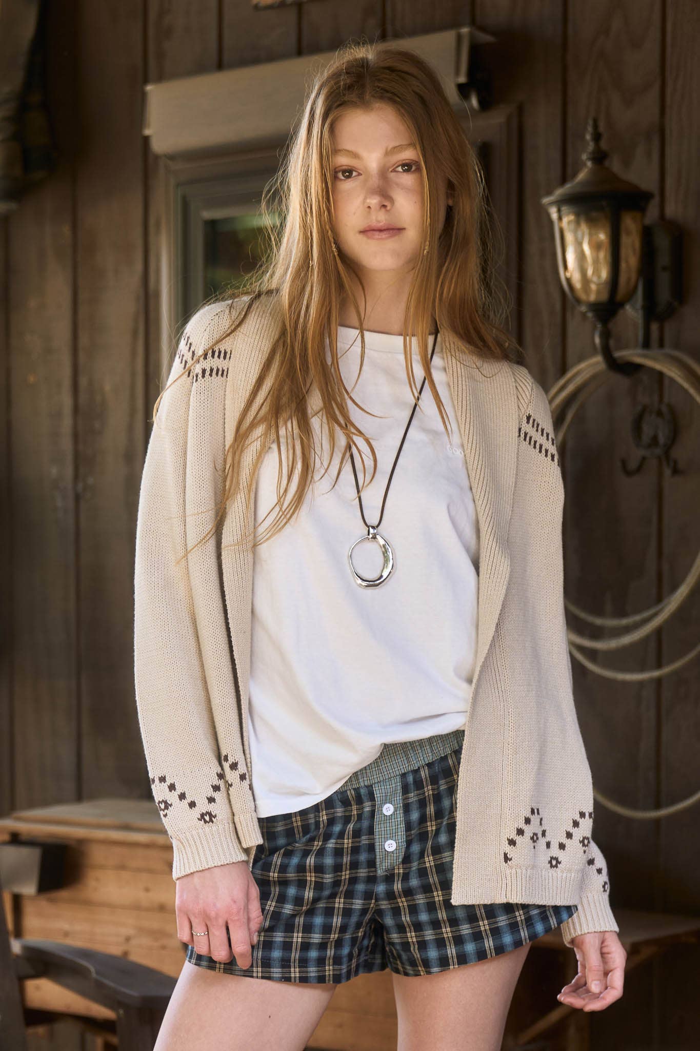 Western Horse Jacquard Shawl