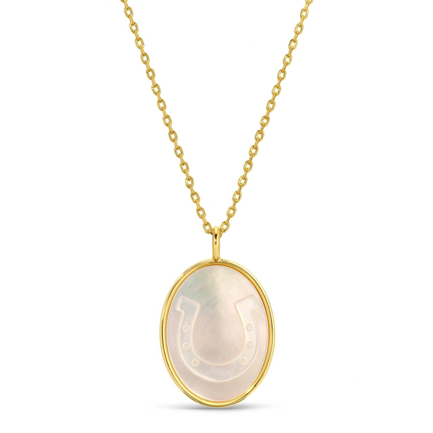 Horseshoe Shell Pendant Necklace