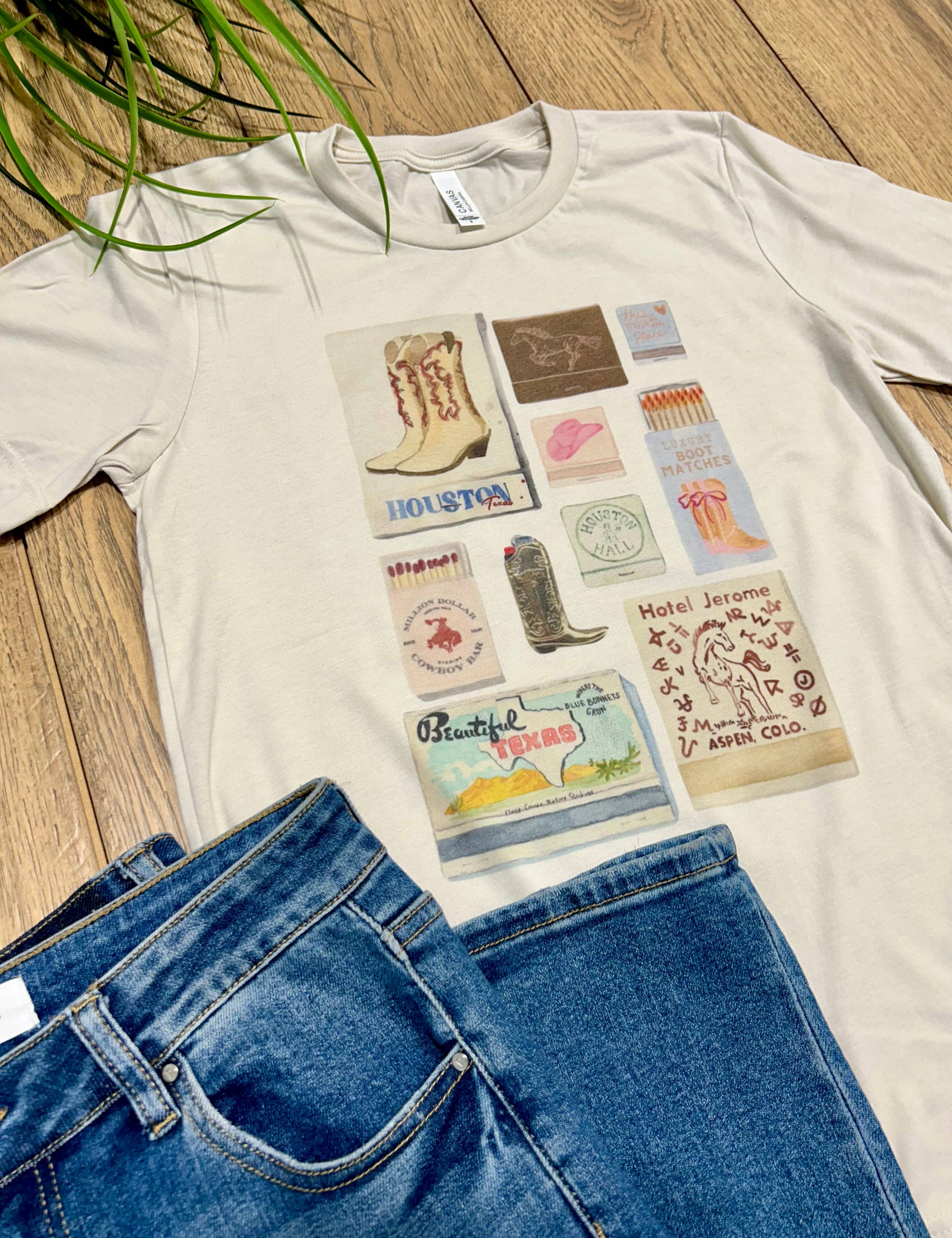 Western Match Box Graphic Tee