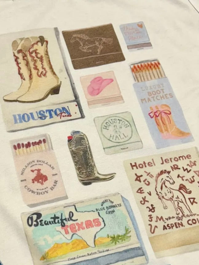Western Match Box Graphic Tee