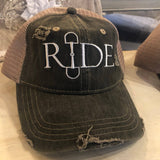 ride on distressed hat