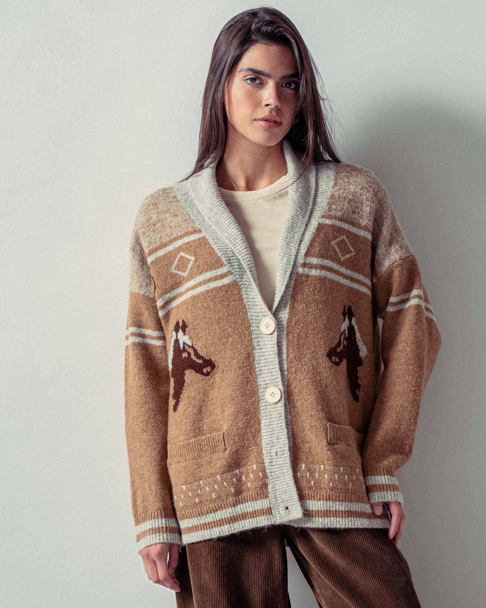 Canyon Trail Horse Cardigan