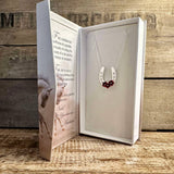 rose horseshoe necklace