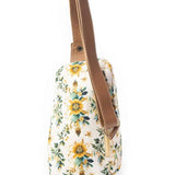 Oasis Blooms Fanny Pack Bag In Brown & White Myra Bag