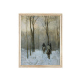 winter horse trail art print