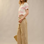 American Cowgirl Embroidered Crewneck Top