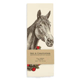 horse wreath tea towel