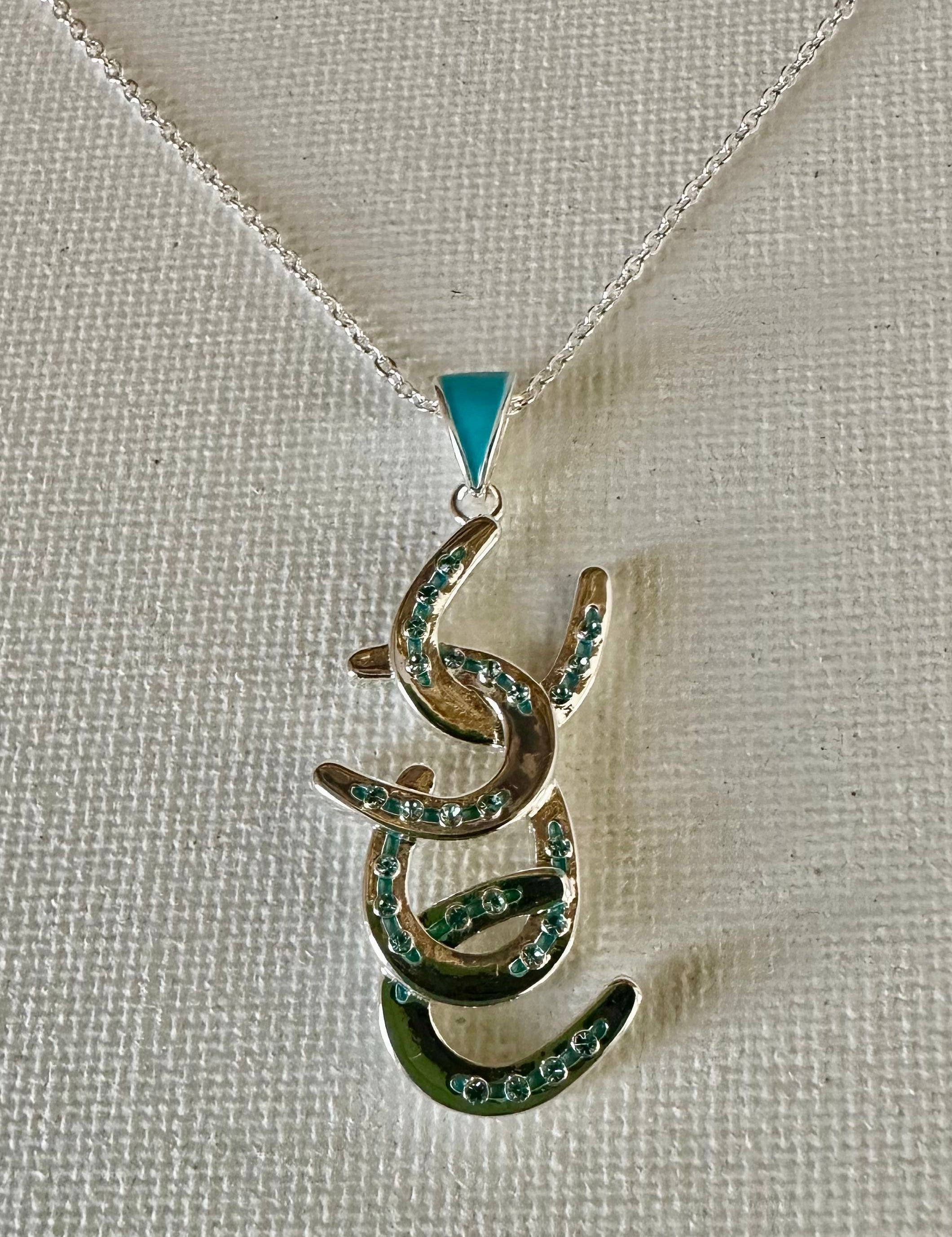 Petite Four Horseshoe Necklace