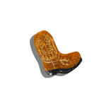 Hand-Painted Boot Hair Clip Brown