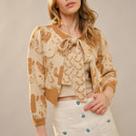 Horseshoe Tie Front Cardigan