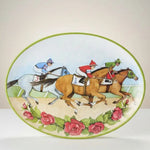 Day at the Races Melamine Oval Platter Faire - Certified International