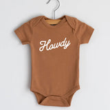 howdy onesie (camel)