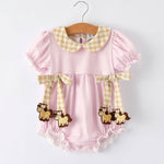 Farm Horse Baby Girls Romper