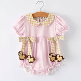 Farm Horse Baby Girls Romper