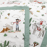 Cowpoke Cotton Muslin Toddler Blanket