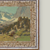 Horses at the Sierra Trail - Antique Art