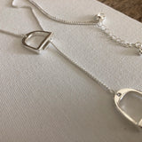 english stirrup necklace