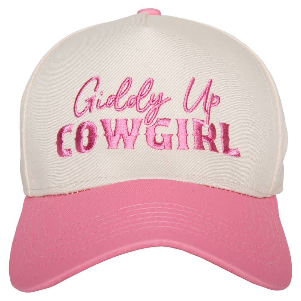 giddy up cowgirl trucker hat