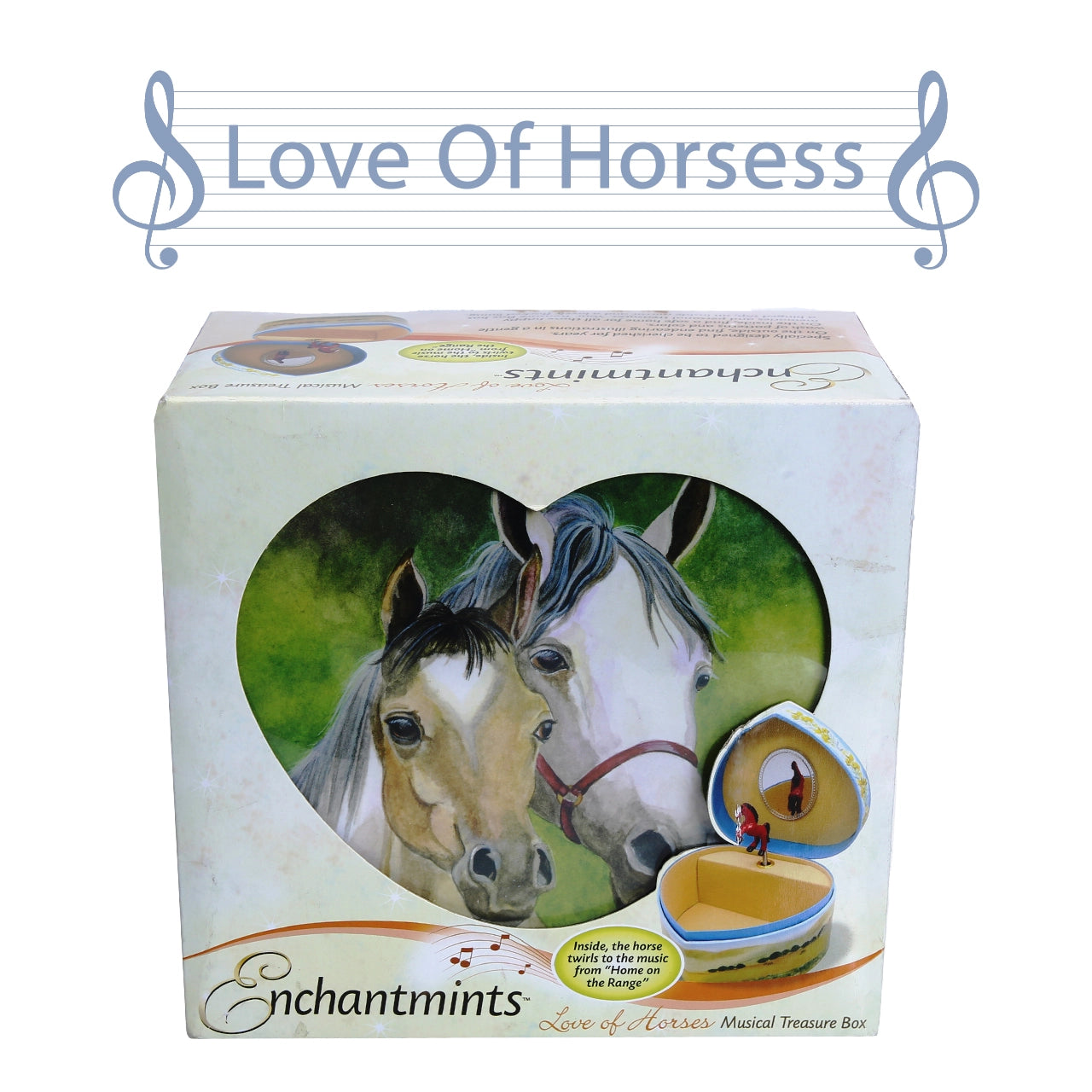 love of horses music box