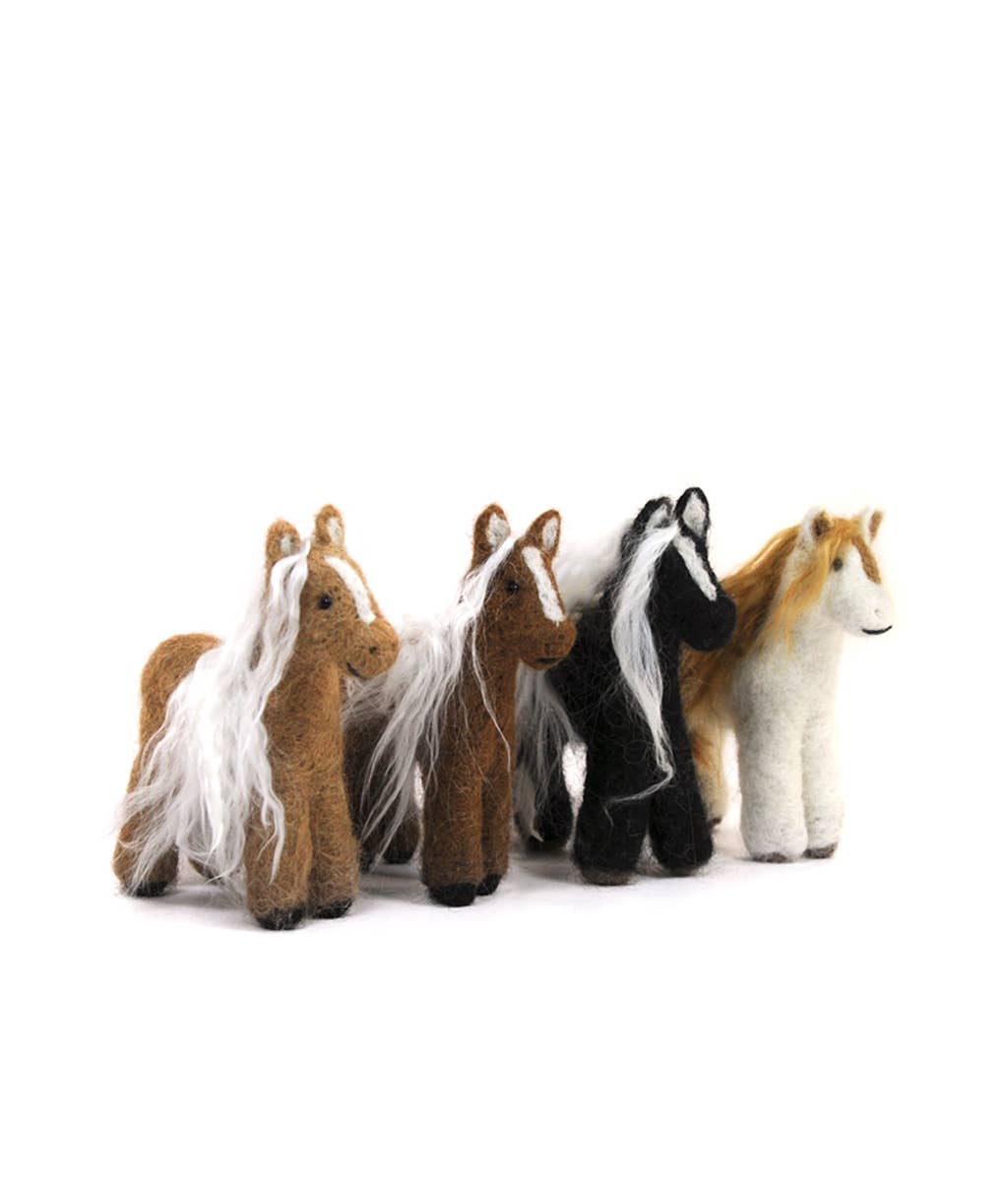 handmade alpaca horses