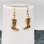 Western Style Cowgirl Boots charm Dangle Earrings - WJ Golden