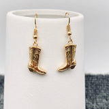 Western Style Cowgirl Boots charm Dangle Earrings - WJ Golden